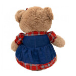 Pelúcia Urso Vestido Xadrez 31cm
