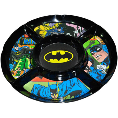 Petisqueira Redonda Batman Preta Em Melamina