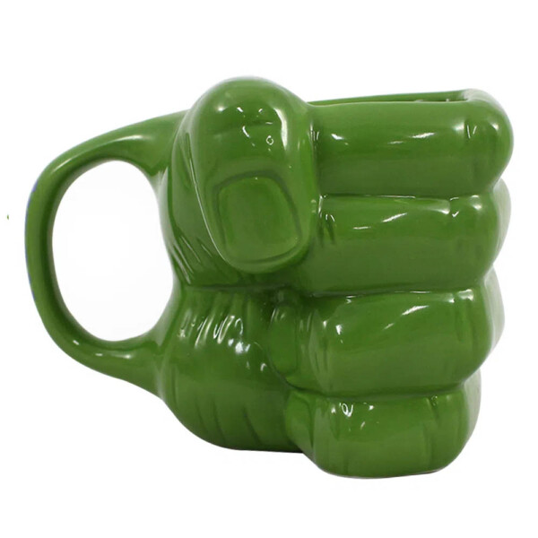 Caneca 3D Hulk Formato Mão