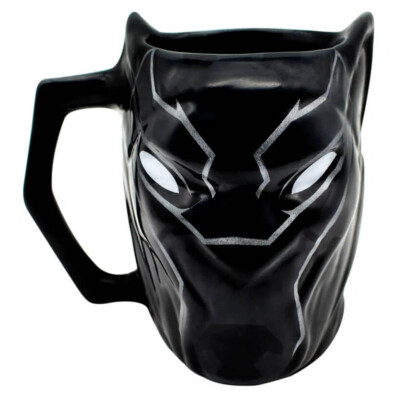 Caneca 3D Pantera Negra Face