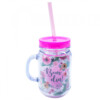 Caneca Com Tampa E Canudo Bom Dia 420ml