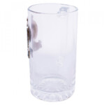 Caneca De Vidro Cruzeiro Com Brasão De Metal 470ml