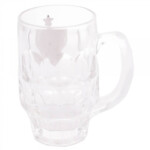 Caneca De Vidro Atlético Mineiro Com Brasão De Time 330ml