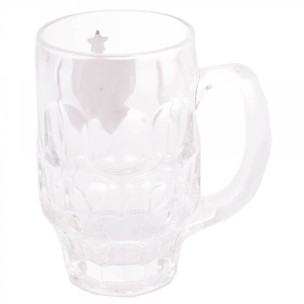 Caneca De Vidro Atlético Mineiro Com Brasão De Time 330ml