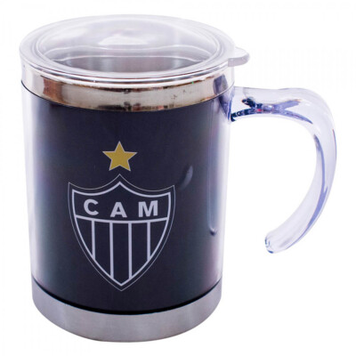 Caneca Térmica Atlético Mineiro Com Tampa 450ml