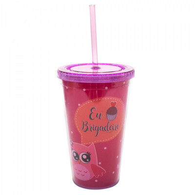 Copo Canudo Brigadeiro 450ml