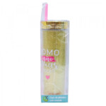 Copo Canudo Cilindro Dourado 450ml