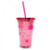 Copo Canudo Rosa Para Uso Exclusivo Diva 450ml