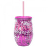 Copo Canudo Roxo Para Uma Diva Poderosa 350ml