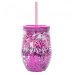 Copo Canudo Roxo Para Uma Diva Poderosa 350ml