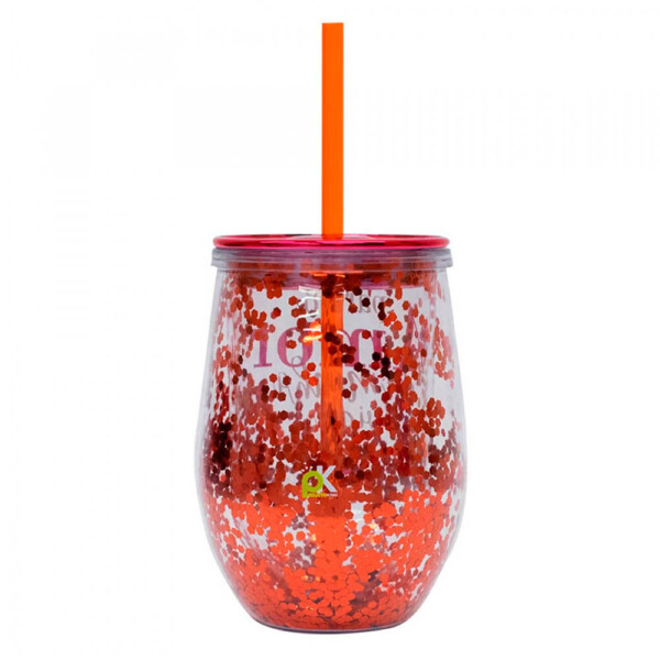 Copo Canudo Vermelho Para O Amor Da Minha Vida 350ml