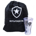 Copo Com Canudo Botafogo 550ml E Mochila Tipo Saco
