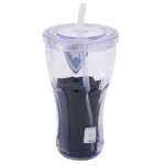 Copo Com Canudo Botafogo 550ml E Mochila Tipo Saco