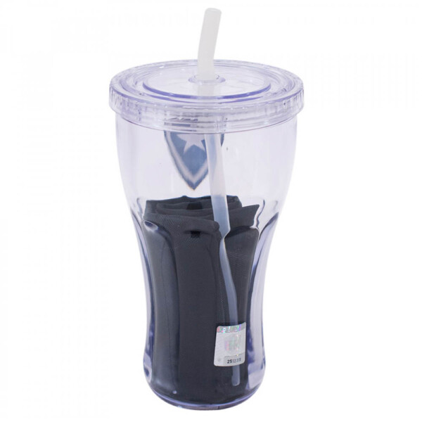Copo Com Canudo Botafogo 550ml E Mochila Tipo Saco