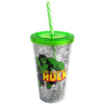 Copo Com Canudo Hulk The Incredible 500ml