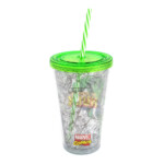 Copo Com Canudo Hulk The Incredible 500ml