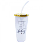 Copo Com Cubos De Gelo Hoje É Um Dia Perfeito 600ml