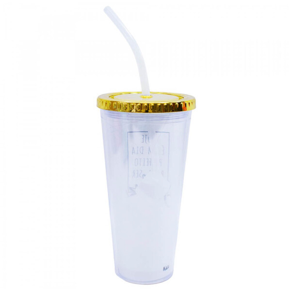 Copo Com Cubos De Gelo Hoje É Um Dia Perfeito 600ml