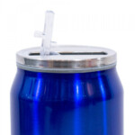 Copo De Inox Cruzeiro Com Canudo 300ml