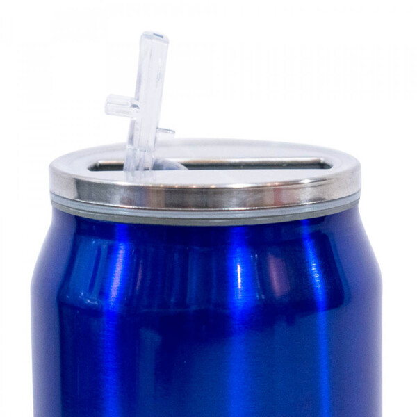 Copo De Inox Cruzeiro Com Canudo 300ml