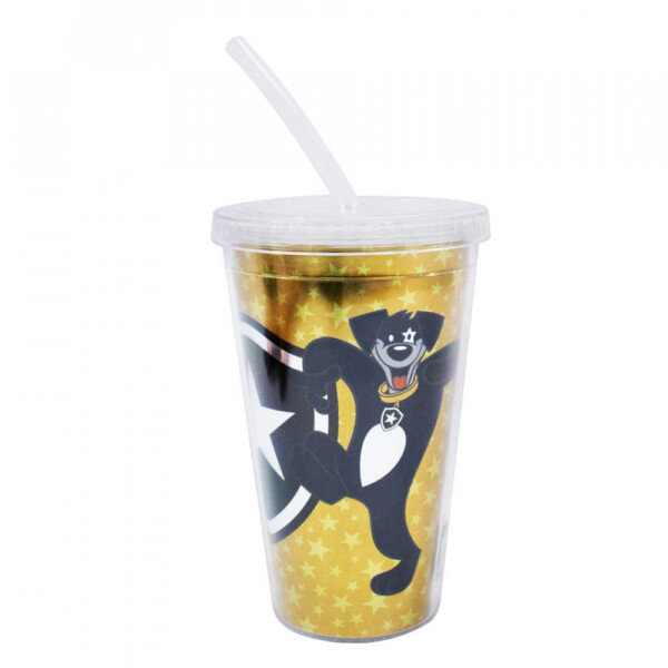 Copo De Plástico Botafogo Canudo 500ml