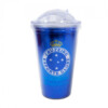 Copo De Plástico Cruzeiro Com Canudo 450ml