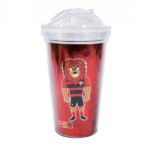 Copo De Plástico Vitória Com Canudo 450ml