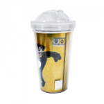 Copo De Plástico Botafogo Com Canudo 450ml