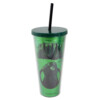 Copo Hulk Com Canudo Metalico 650ml