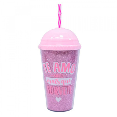 Copo Milkshake Rosa 450ml