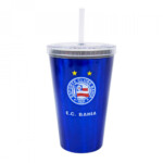 Copo Bahia De Plástico Canudo 500ml