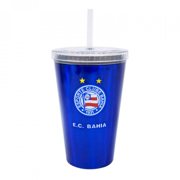 Copo Bahia De Plástico Canudo 500ml
