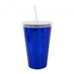 Copo Cruzeiro De Plástico Canudo 500ml