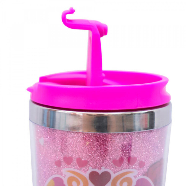 Copo Térmico Rosa Caveira 450ml