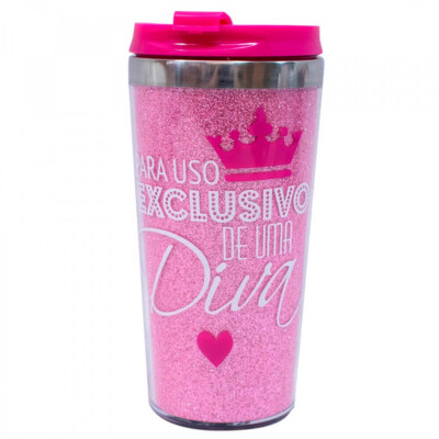 Copo Térmico Rosa Diva 450ml