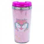 Copo Térmico Rosa Unicórnio 450ml