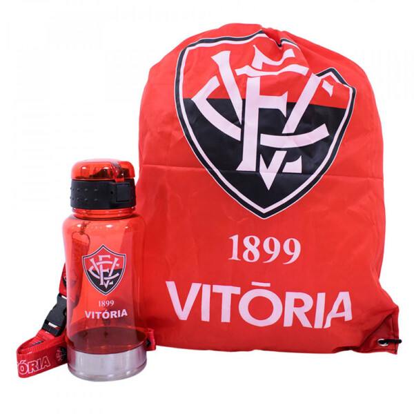 Garrafa 500ml Vitória Com Mochila Tipo Saco