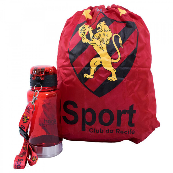 Garrafa 500ml Sport Com Mochila Tipo Saco