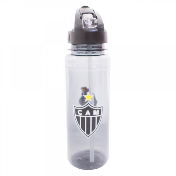 Garrafa De Plástico Atlético Mineiro Com Canudo Retrátil 700ml