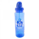 Garrafa De Plástico Cruzeiro Com Canudo Retrátil 700ml
