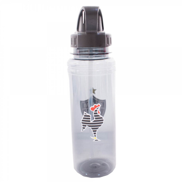 Garrafa De Plástico Atlético Mineiro Com Canudo Retrátil 700ml
