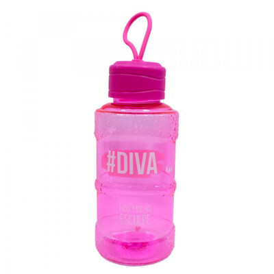 Garrafa Galão Pink #diva 450ml