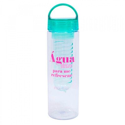 Garrafa Infusor Verde Água Detox 650ml