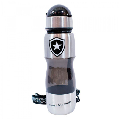 Garrafa Botafogo Plástico E Inox 600ml