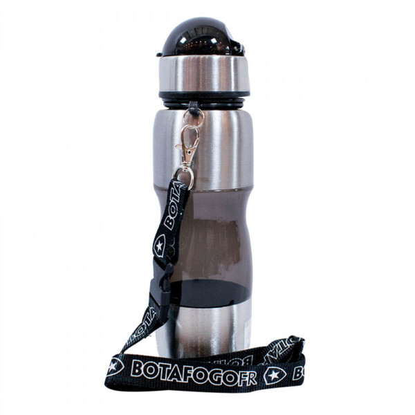 Garrafa Botafogo Plástico E Inox 600ml