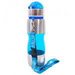 Garrafa Grêmio Plástico E Inox Azul Claro 600ml