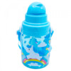 Garrafa Plástico Unicórnio Azul 600ml