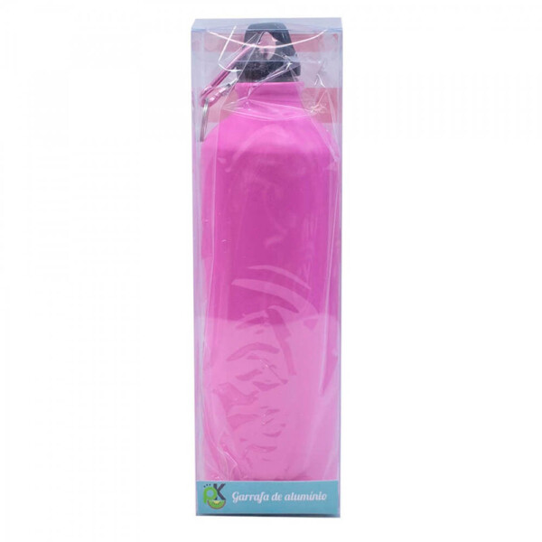 Garrafa Rosa Alumínio Treinar 750ml