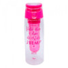 Garrafa Rosa Com Infusor 650ml