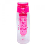 Garrafa Rosa Com Infusor 650ml
